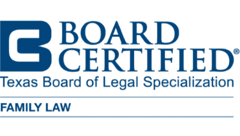 Board Certified Texas Board of Legal Specialization Family Law badge 