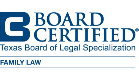 Board Certified Texas Board of Legal Specialization Family Law badge